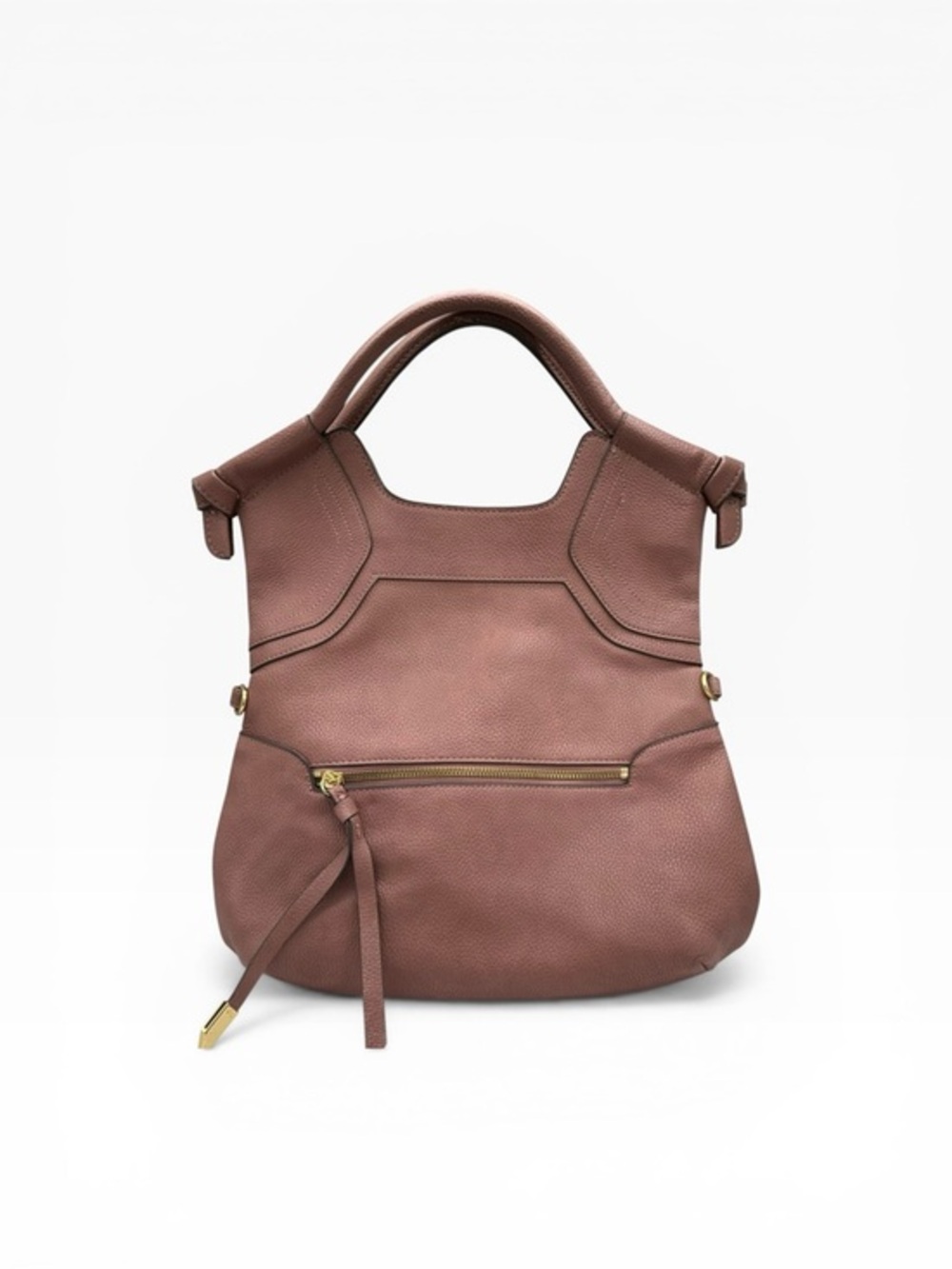 Foley + Corinna Dusty Mauve Faux Pebbled Leather City Tote